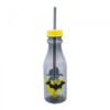 Garrafa Batman Canudo Tampa Rosqueável 500ml