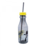 Garrafa Batman Canudo Tampa Rosqueável 500ml