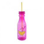 Garrafa Mulher Maravilha com Canudo 500ml