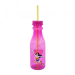 Garrafa Mulher Maravilha com Canudo 500ml