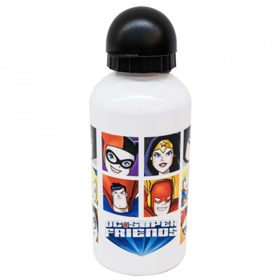 Garrafa De Alumínio Super-herois Branca 500ml