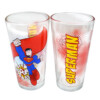Jogo 2 Copos Superman Vidro 450ml