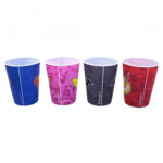 Jogo Liga Da Justiça Com 4 Copos 3d 400ml