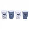 Jogo Batman Com 4 Copos 3d 400ml