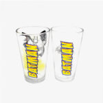 Jogo Batman Com Dois Copos De Vidro 450ml