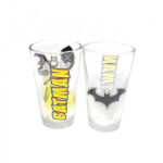 Jogo Batman Com Dois Copos De Vidro 450ml