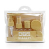 Kit De Frascos Viagem De 7 Peças Jacki Design Bege