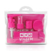 Kit De Frascos Viagem De 7 Peças Jacki Design Pink