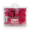 Kit De Frascos Viagem De 7 Peças Jacki Design Vinho