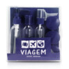 Kit De Frascos Viagem De 9 Peças Jacki Design Azul