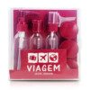Kit De Frascos Viagem De 9 Peças Jacki Design Vinho
