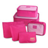 Kit Organizador De Malas De 6 Peças Jacki Design Pink