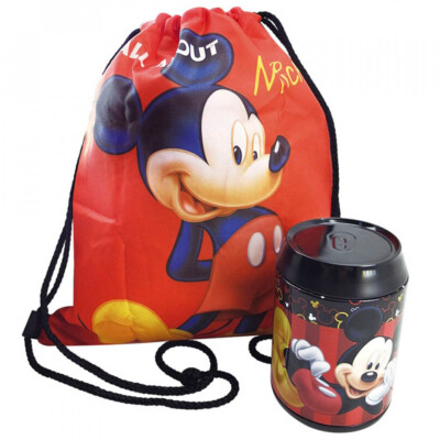 Lata + Mochila Saco Mickey