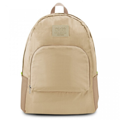 Mochila Dobrável Viagem Jacki Design Bege