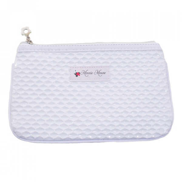 Necessaire Minnie Mouse Branco Grande