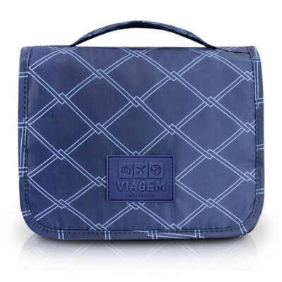 Necessaire De Viagem Com Gancho Jacki Design Azul