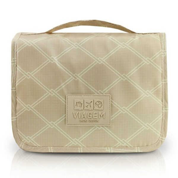 Necessaire De Viagem Com Gancho Jacki Design Bege