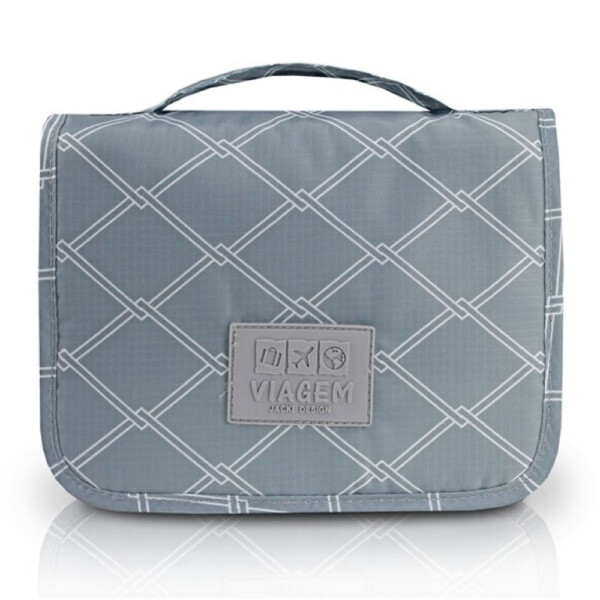Necessaire De Viagem Com Gancho Jacki Design Cinza