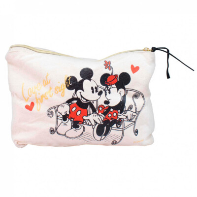 Necessaire Mickey E Minnie Namorando 25x18x6cm
