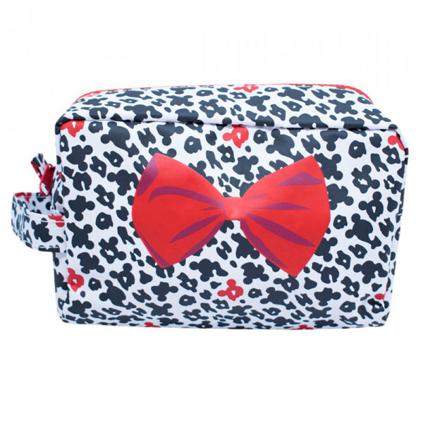 Necessaire Minnie Preto Branco Laço