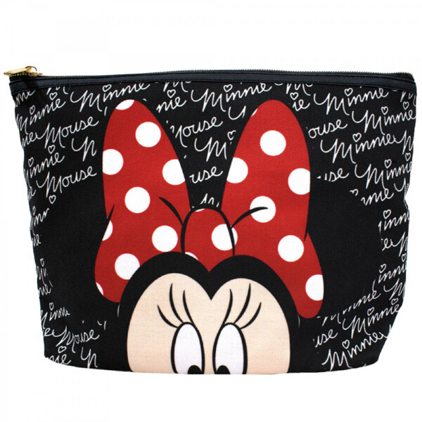 Necessaire Minnie Rosto Preto Assinatura