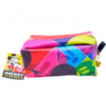 Necessaire Mickey Retangular Faces 90 Anos 12x24cm