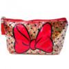 Necessaire Minnie Transparente Laço 13x23cm