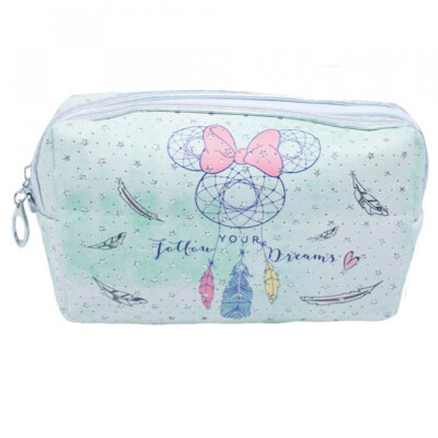 Necessaire Minnie Verde Mandala 18x11cm