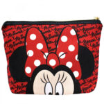 Necessaire Minnie Rosto Vermelho Assinatura