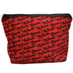 Necessaire Minnie Rosto Vermelho Assinatura