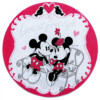 Descanso De Panela Mickey E Minnie De Vidro Amor