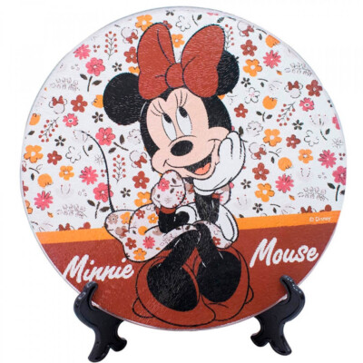 Descanso De Panela Minnie Vidro 20x20cm