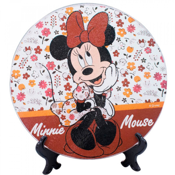 Descanso De Panela Minnie Vidro 20x20cm