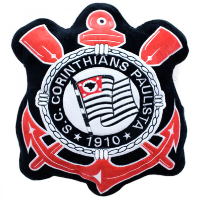 Almofada Brasão Corinthians Fibra