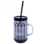 Caneca Com Tampa E Canudo Corinthians 420ml