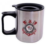 Caneca De Inox Corinthians Com Tampa 370ml