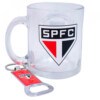 Caneca De Vidro São Paulo Com Abridor De Garrafas 350ml