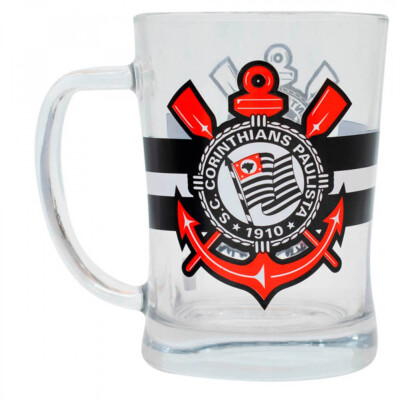 Caneca De Vidro Corinthians 660ml