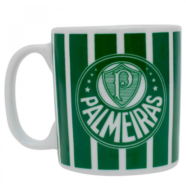 Caneca Palmeiras Listra Porcelana 320ml