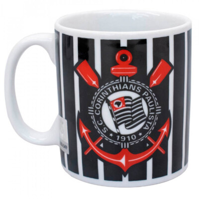 Caneca Porcelana Corinthians Logo 320ml