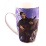 Caneca Porcelana Irmãs Frozen Olhar 400ml