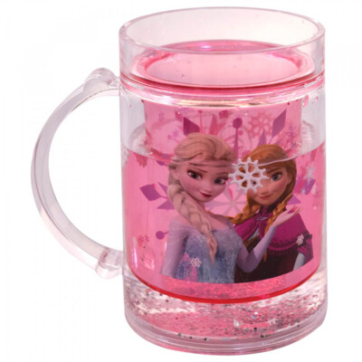 Caneca Rosa Líquido Anna E Elsa Frozen 250ml