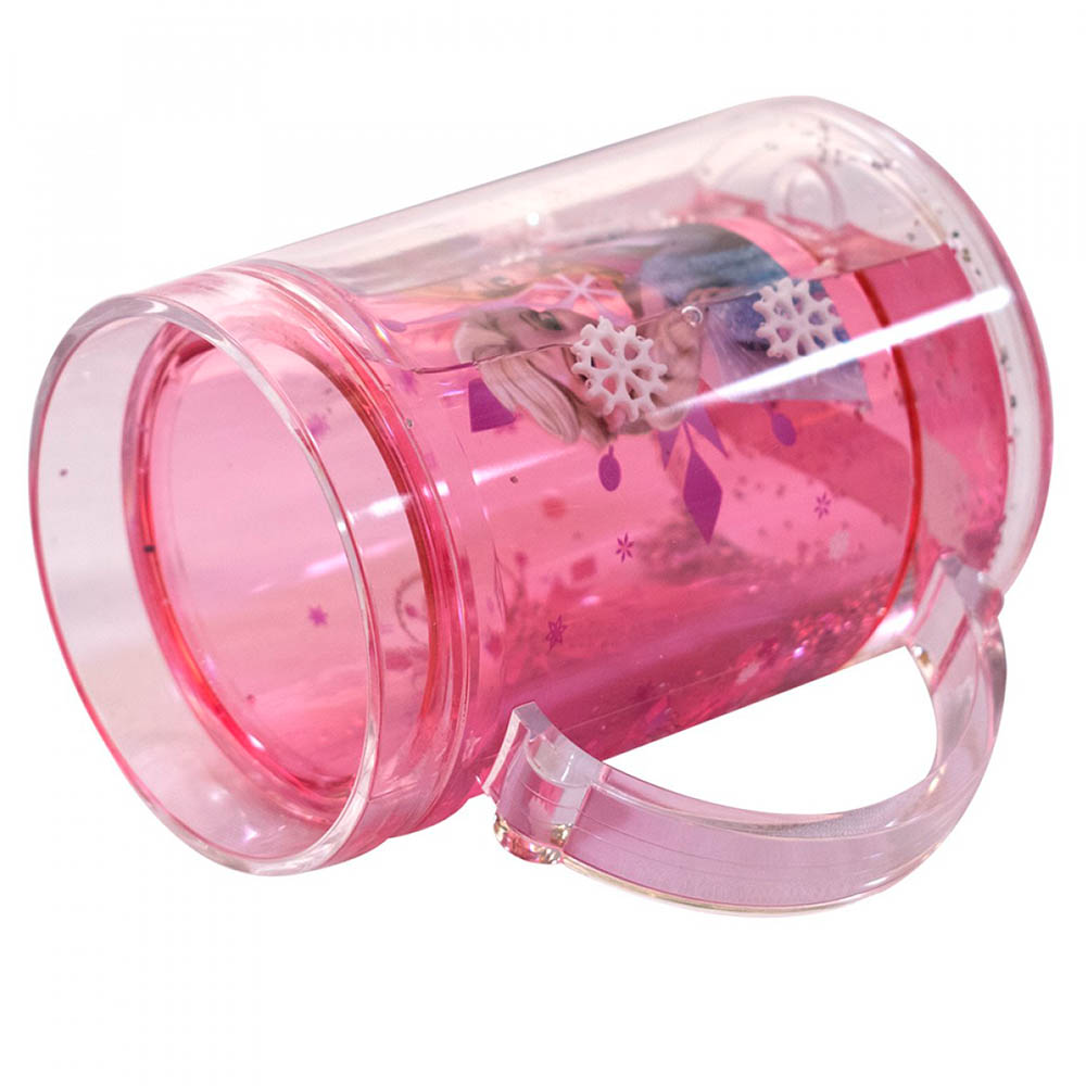 Caneca Rosa Líquido Anna E Elsa Frozen 250ml
