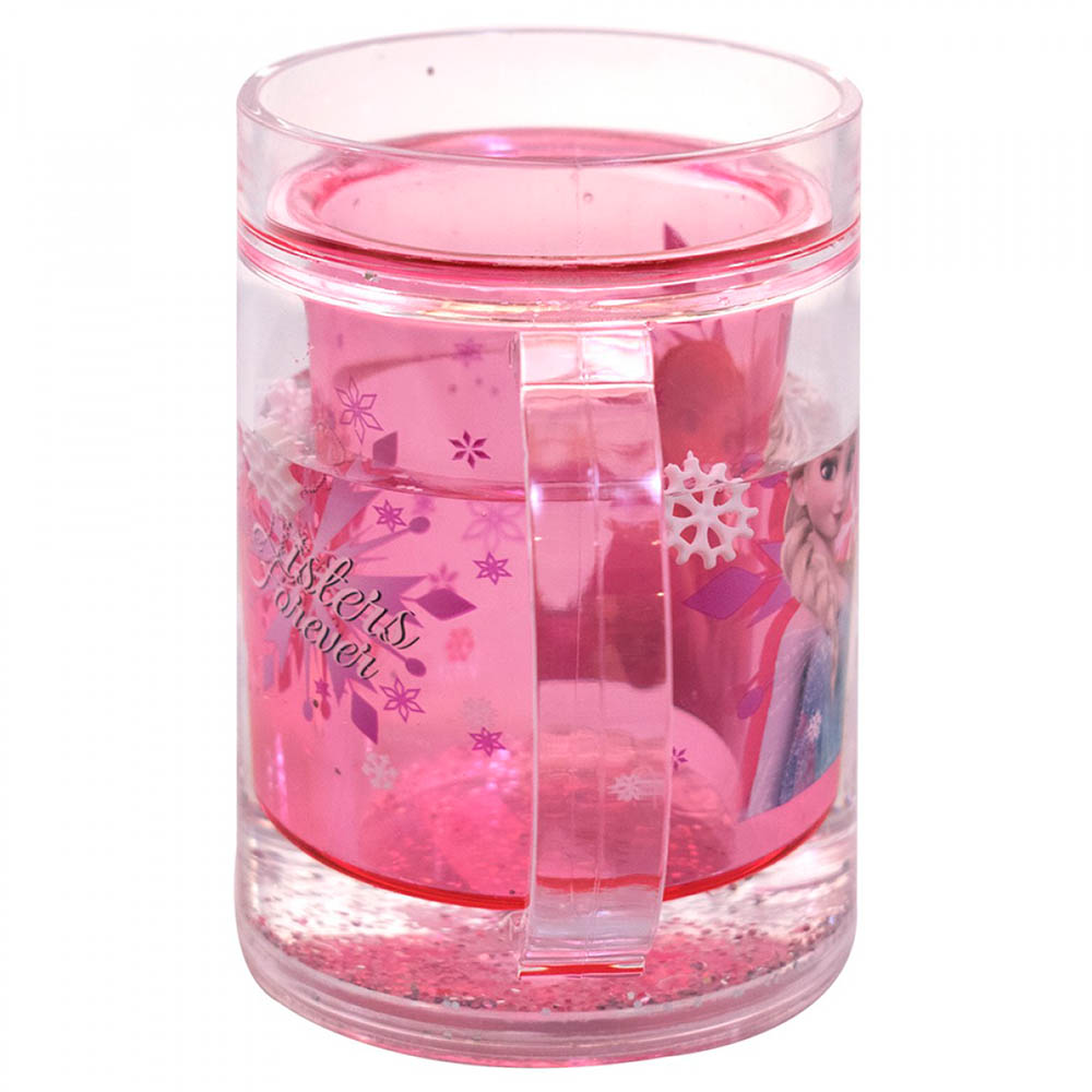Caneca Rosa Líquido Anna E Elsa Frozen 250ml