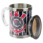 Caneca Térmica Corinthians Com Tampa 450ml