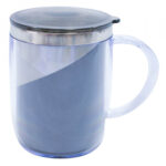 Caneca Térmica Corinthians Com Tampa Faixa 450ml