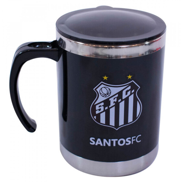 Caneca Térmica Logo Santos Com Tampa 450ml