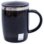 Caneca Térmica Corinthians Com Tampa Oval 450ml