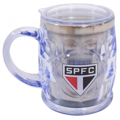 Caneca Térmica São Paulo Com Tampa 500ml