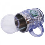 Caneca Térmica Cristal Palmeiras Com Tampa 500ml